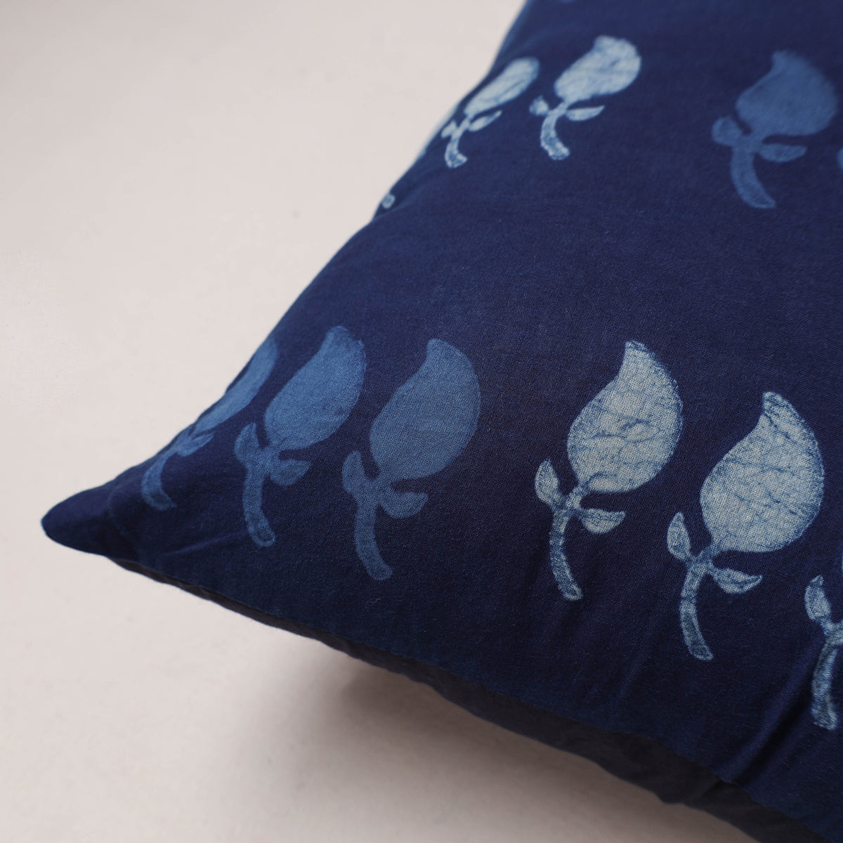 Indigo Bagru Print Cushion Cover (16 x 16 in) 197