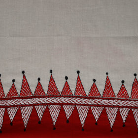 Bengal Kantha Hand Embroidered Cotton Blouse Piece 91