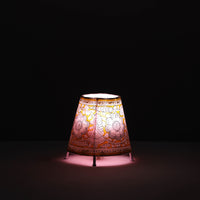 Handpainted Tholu Bommalata Leather Table Lamp (Small) 16