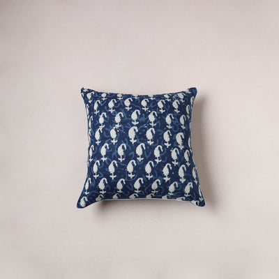 Indigo Bagru Print Cushion Cover (16 x 16 in) 198