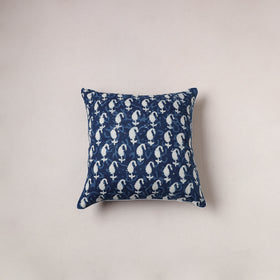 Indigo Bagru Print Cushion Cover (16 x 16 in) 198