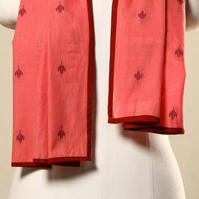  Peach Cotton Jacquard Stole
