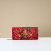 Authentic Kashmiri Crewel Embroidery Velvet Travel Wallet 62