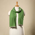  Green Cotton Jacquard Stole
