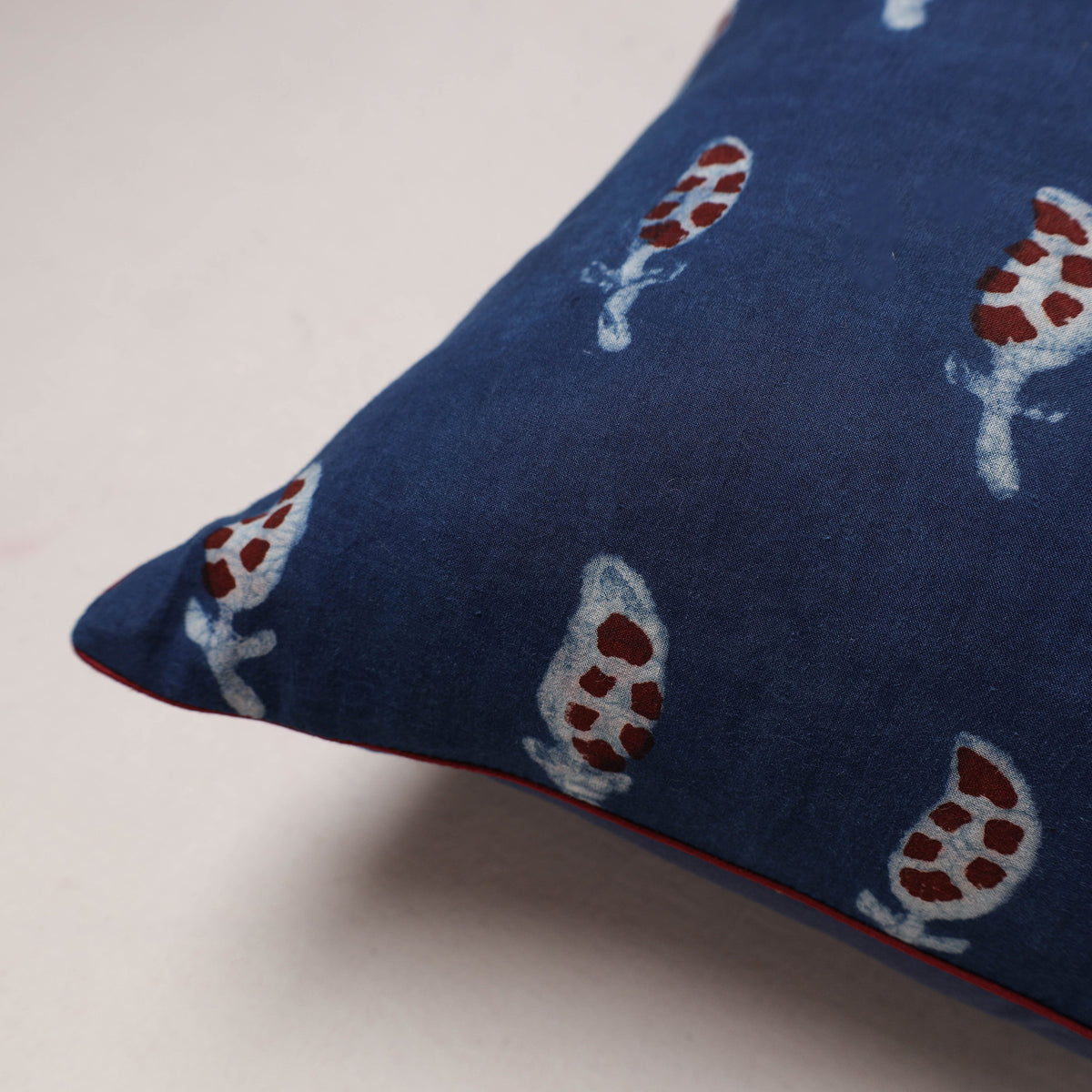 Indigo Bagru Print Cushion Cover (16 x 16 in) 199