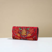 Authentic Kashmiri Crewel Embroidery Velvet Travel Wallet 62