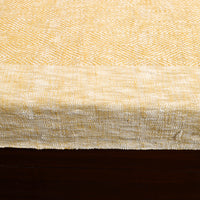 Beige - Pure Handloom Cotton Double Bed Cover from Bijnor 20