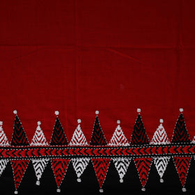 Bengal Kantha Hand Embroidered Cotton Blouse Piece 87