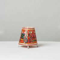 Handpainted Tholu Bommalata Leather Table Lamp (Small) 20