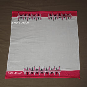 Bengal Kantha Hand Embroidered Cotton Blouse Piece 86