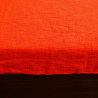 Orange - Pure Handloom Cotton Double Bed Cover from Bijnor 21