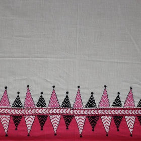 Bengal Kantha Hand Embroidered Cotton Blouse Piece 86