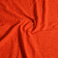 Orange - Pure Handloom Cotton Double Bed Cover from Bijnor 21