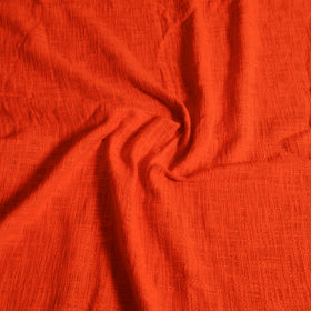 Orange - pure handloom cotton double bed cover from bijnor