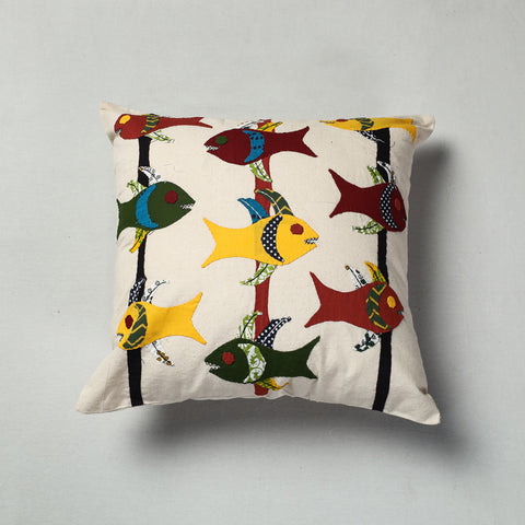 Applique Work Cushion Cover