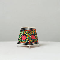 Handpainted Tholu Bommalata Leather Table Lamp (Small) 23