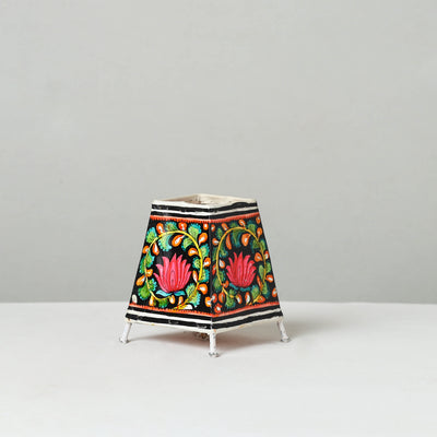 Handpainted Tholu Bommalata Leather Table Lamp (Small) 23