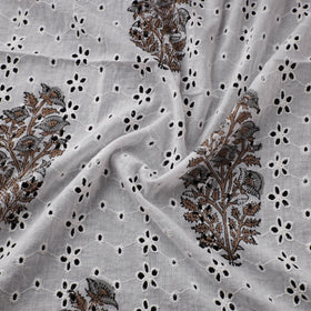 Sanganeri Hand Block Print Pure Cotton Floral Hakoba Fabric 16