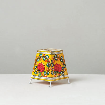 Handpainted Tholu Bommalata Leather Table Lamp (Small) 25