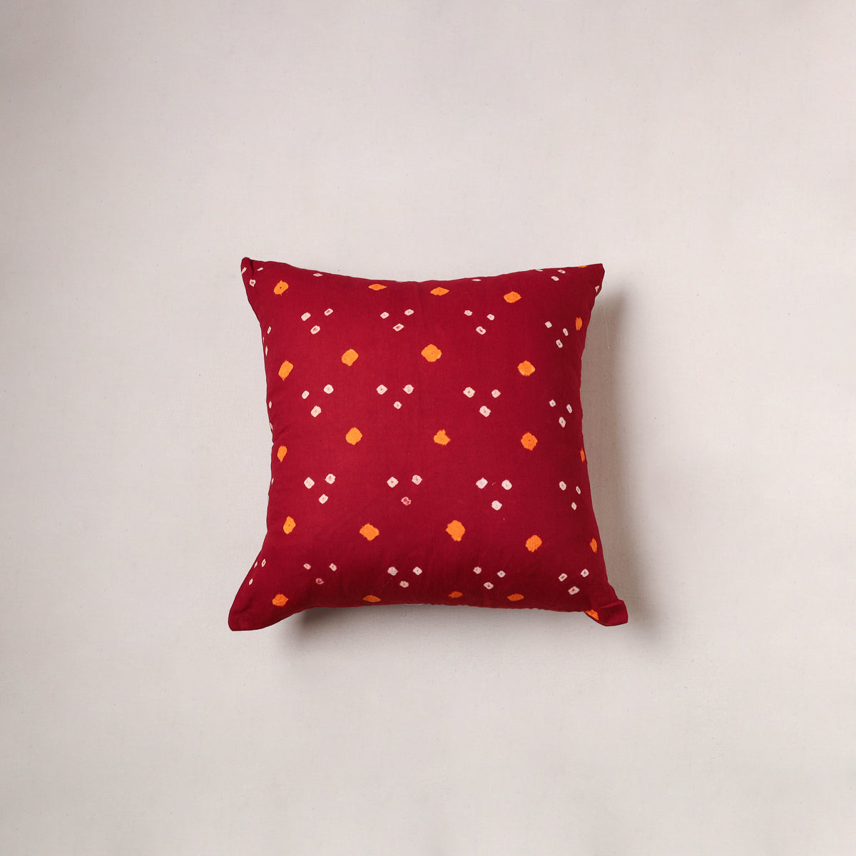 Bandhani tie-dye cushion cover (16 x 16 in) 204