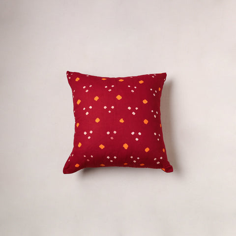 Bandhani Tie-Dye Cushion Cover (16 x 16 in) 204