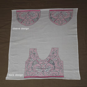Bengal Kantha Hand Embroidered Cotton Blouse Piece 83