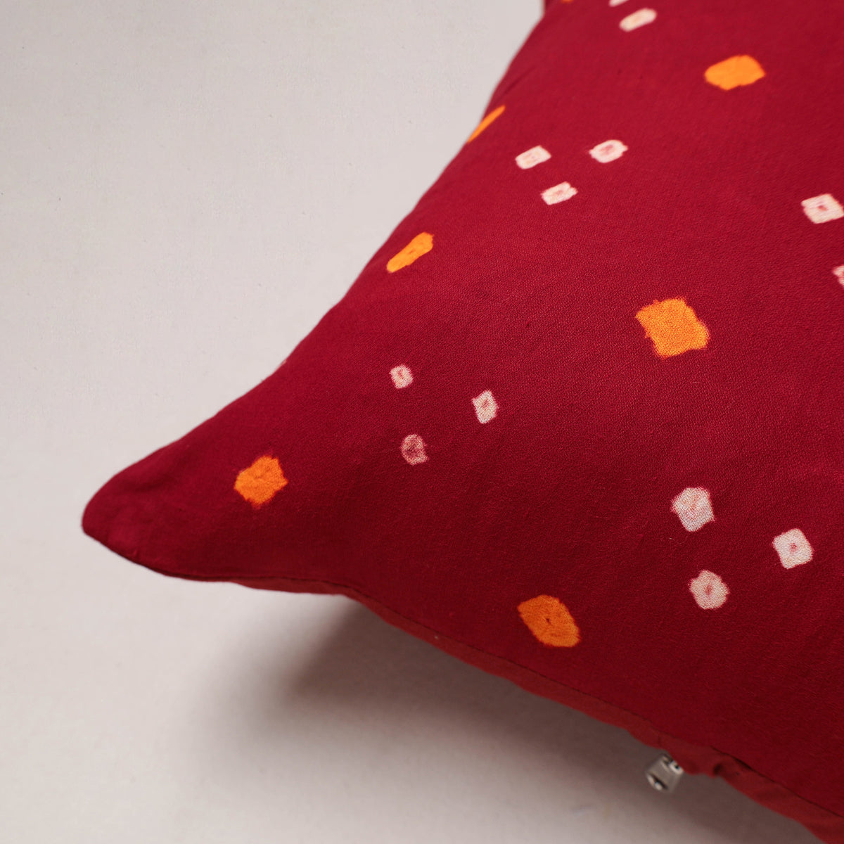 Bandhani tie-dye cushion cover (16 x 16 in) 204