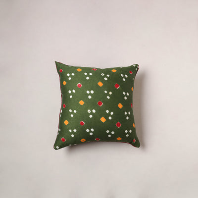 Bandhani Tie-Dye Cushion Cover (16 x 16 in) 205