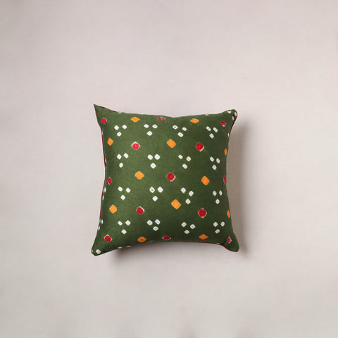 Bandhani Tie-Dye Cushion Cover (16 x 16 in) 205