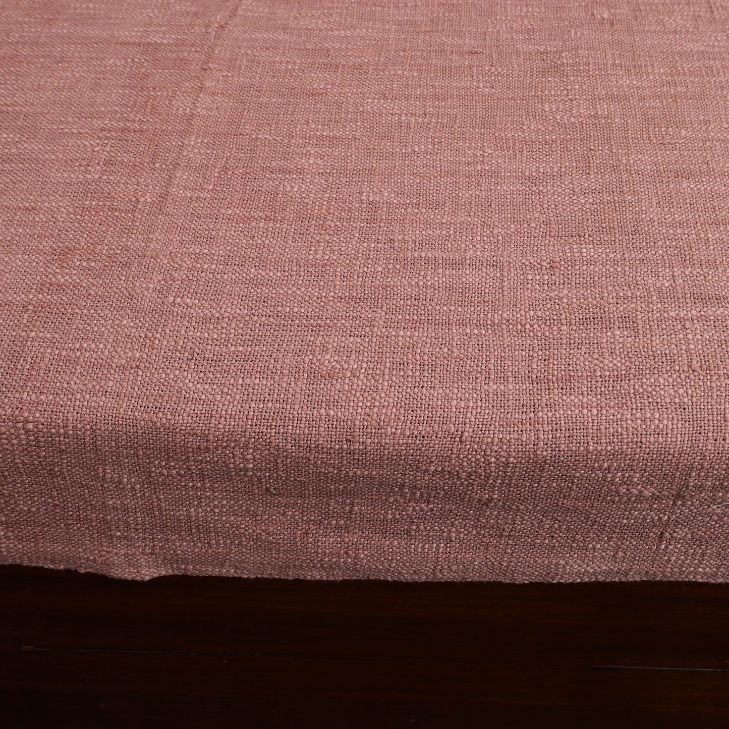 Pink - Pure Handloom Cotton Double Bed Cover from Bijnor 23