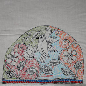 Bengal Kantha Hand Embroidered Cotton Blouse Piece82