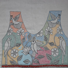 Bengal Kantha Hand Embroidered Cotton Blouse Piece 81