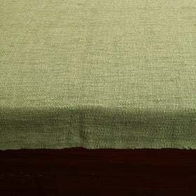 Green - pure handloom cotton double bed cover from bijnor