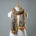 Yellow Hand Embroidered Stole