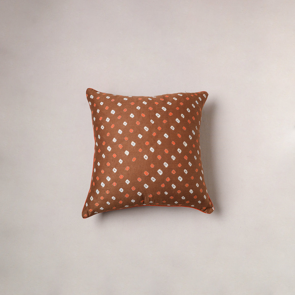 Bandhani Tie-Dye Cushion Cover (16 x 16 in) 207