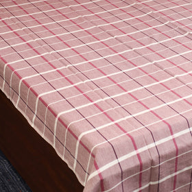 Purple - single handloom cotton bed sheet (90 x 60 in) 124