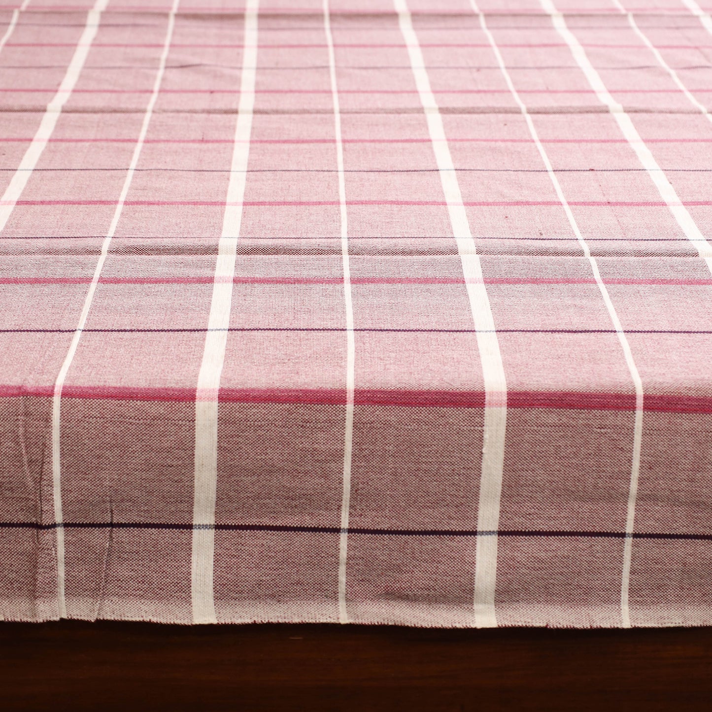 Purple - single handloom cotton bed sheet (90 x 60 in) 124