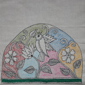 Bengal Kantha Hand Embroidered Cotton Blouse Piece 80
