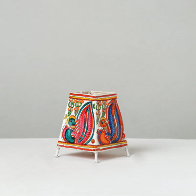 Handpainted Tholu Bommalata Leather Table Lamp (Small) 30