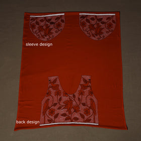 Bengal Kantha Hand Embroidered Cotton Blouse Piece 78