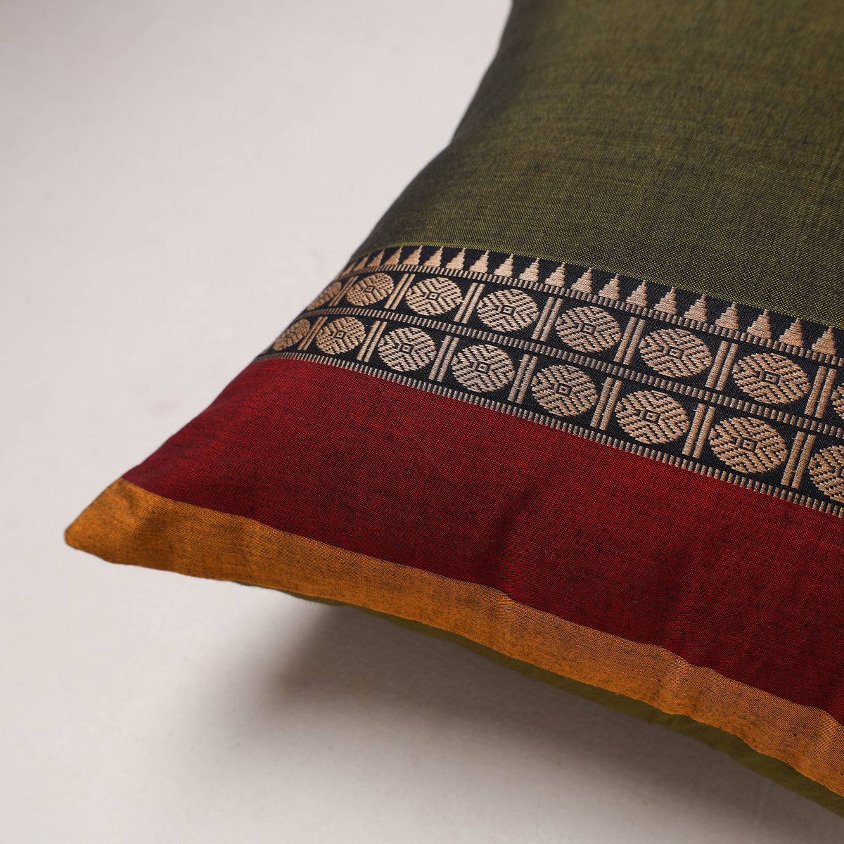 Plain Dharwad Cushion Cover (16 x 16 in) 209