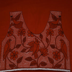 Bengal Kantha Hand Embroidered Cotton Blouse Piece 78