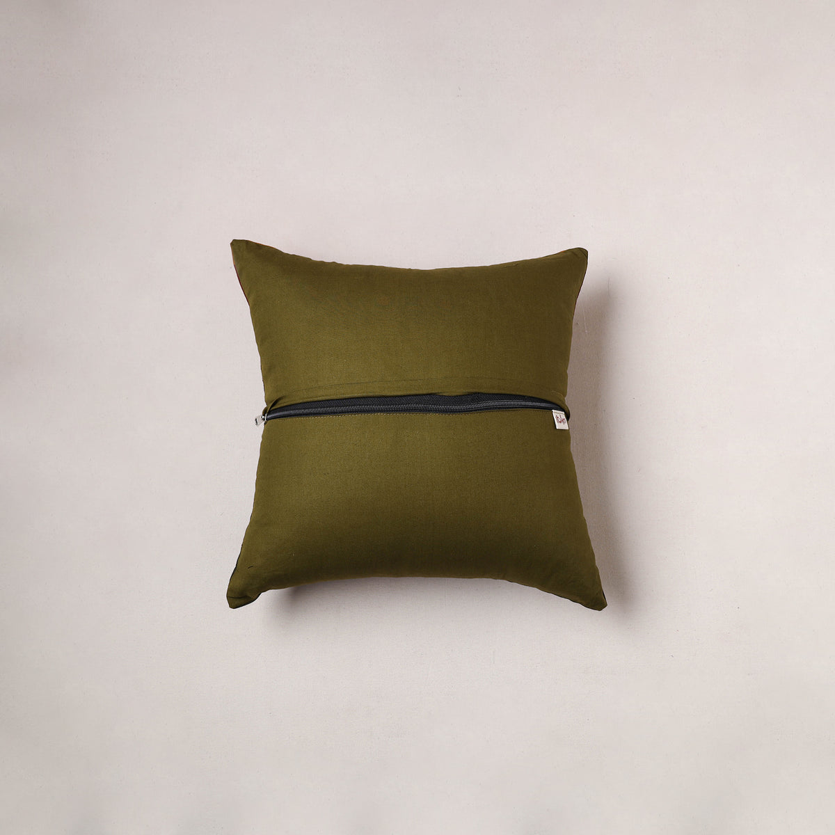 Plain Dharwad Cushion Cover (16 x 16 in) 209