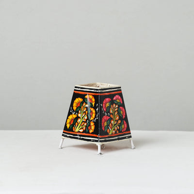 Handpainted Tholu Bommalata Leather Table Lamp (Small) 33