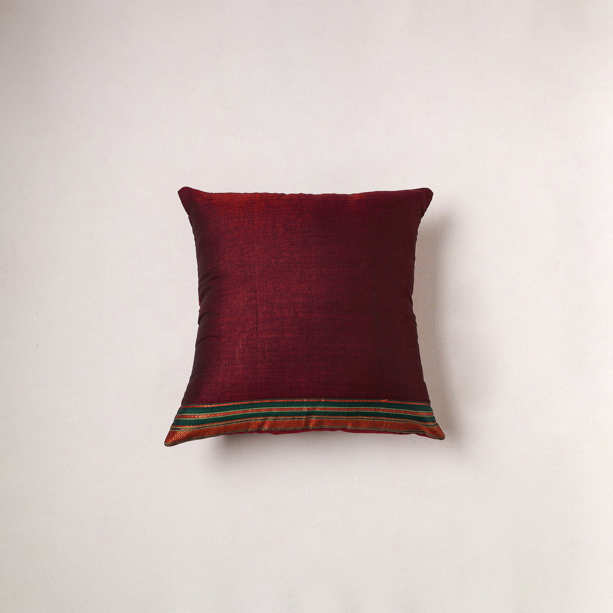 Plain Dharwad Cushion Cover (16 x 16 in) 211
