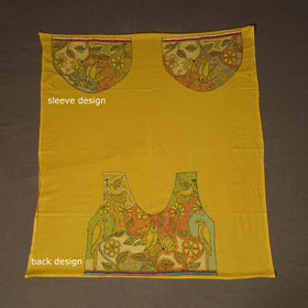 Bengal Kantha Hand Embroidered Cotton Blouse Piece 76