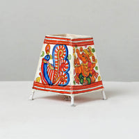 Handpainted Tholu Bommalata Leather Table Lamp (Small) 34