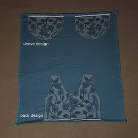 Bengal Kantha Hand Embroidered Cotton Blouse Piece 75