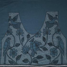 Bengal Kantha Hand Embroidered Cotton Blouse Piece 75
