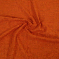 Dark Orange - Pure Handloom Cotton Double Bed Cover from Bijnor 28